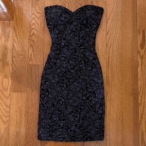 Sakura Black Strapless Dress
